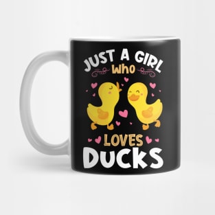 Just a Girl who Loves Ducks Gift Mug